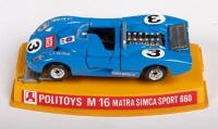 MATRA SIMCA SPORT 660: A Politoys 1:43 scale&nbsp;M16 Matra Simca Sport 660 model - 2