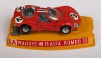 ALFA ROMEO 33: A Politoys 1:43 scale&nbsp;M11&nbsp;Alfa Romeo 33 model