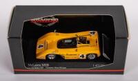 MCLAREN M8B: A Minichamps 1:43&nbsp;scale&nbsp;McLaren M8B Can Am model, as raced by&nbsp;Bruce McLaren&nbsp;during 1969