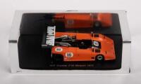 AVS SHADOW: A Spark 1:43&nbsp;scale&nbsp;AVS Shadow MkI&nbsp;model, the number&nbsp;#16 race car as driven at&nbsp;Mosport&nbsp;in 1970 by George Follmer
