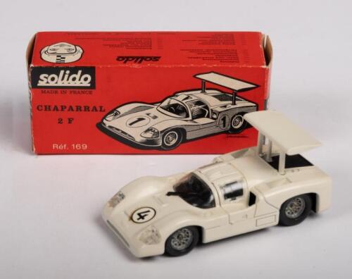 CHAPARRAL 2F: A 1:43 scale Chaparral 2F, model No. 169, made by Solido