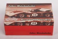 MCLAREN M8B: A GMP&nbsp;1:43&nbsp;scale&nbsp;McLaren M8B low wing model, driven by Lothar Motschenbacher during 1970 - 3