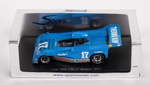 LOLA T260: A Spark 1:43 scale Lola T260 model, the number #17 race car as raced by Bob Nagel at Mosport in 1973
