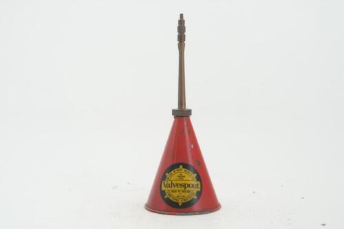 VALVESPOUT: A small conical 'Valvespout' leakproof oiler by Muller, England