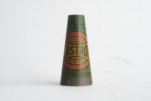 CASTROL: An original and early Castrol Wakefield 'XL Special Medium Heavy' tin collar / pourer