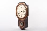 WALL CLOCK: A wall clock in timber case thought to be a replica Seth Thomas - 3