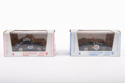 PORSCHE 356: Two Brumm 1:43 scale Porsche 356 models in original boxes