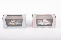 PORSCHE 356: Two Brumm 1:43 scale Porsche 356 models in original boxes - 2
