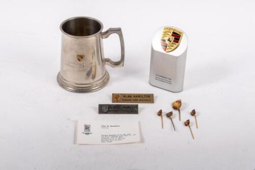 ALAN HAMILTON: A group of ten assorted personal items pertaining to Alan Hamilton