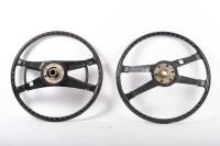 STEERING WHEELS: Two circa late 1964-1974 Porsche steering wheels, thought to possibly suit 911 or 912 model - 9