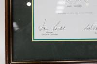 ADELAIDE GRAND PRIX: Two items from the Adelaide Grand Prix, includes a competitor certificate made out to Alan Hamilton from the inaugural 1985 Adelaide Grand Prix and a small plaque from the 1986 event for historic competition - 5