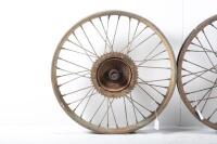 BSA BANTAM: A circa 1950s BSA Bantam frame with front forks, tank, tool box and guards - 5