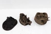 BSA: A group of three BSA cylinder heads thought to possibly suit M20 & C11 models - 2