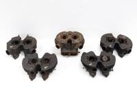 TRIUMPH: A group of five Triumph cylinder heads though to possibly&nbsp;suit pre unit 650, pre unit 500 & 3T models