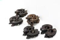 TRIUMPH: A group of five Triumph cylinder heads though to possibly&nbsp;suit pre unit 650, pre unit 500 & 3T models - 3