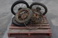 WHEELS: A selection of assorted wheels of varying sizes - 2