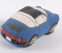 PORSCHE 911: A US made, circa early 1980s, novelty TFA Car Company Porsche 911&nbsp;toy pillow - 2