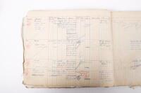 HAMILTON GROUP: A rare and important Hamilton Porsche Group original delivery book containing vehicle data entries starting from 1957 up to 1963, also includes some business correspondence mainly from the same timeframe - 12