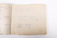 HAMILTON GROUP: A rare and important Hamilton Porsche Group original delivery book containing vehicle data entries starting from 1957 up to 1963, also includes some business correspondence mainly from the same timeframe - 13