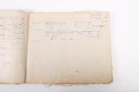 HAMILTON GROUP: A rare and important Hamilton Porsche Group original delivery book containing vehicle data entries starting from 1957 up to 1963, also includes some business correspondence mainly from the same timeframe - 17