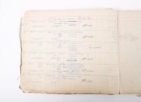 HAMILTON GROUP: A rare and important Hamilton Porsche Group original delivery book containing vehicle data entries starting from 1957 up to 1963, also includes some business correspondence mainly from the same timeframe - 18
