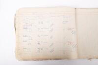 HAMILTON GROUP: A rare and important Hamilton Porsche Group original delivery book containing vehicle data entries starting from 1957 up to 1963, also includes some business correspondence mainly from the same timeframe - 30