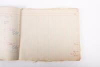 HAMILTON GROUP: A rare and important Hamilton Porsche Group original delivery book containing vehicle data entries starting from 1957 up to 1963, also includes some business correspondence mainly from the same timeframe - 31