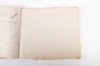 HAMILTON GROUP: A rare and important Hamilton Porsche Group original delivery book containing vehicle data entries starting from 1957 up to 1963, also includes some business correspondence mainly from the same timeframe - 35
