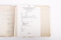 HAMILTON GROUP: A rare and important Hamilton Porsche Group original delivery book containing vehicle data entries starting from 1957 up to 1963, also includes some business correspondence mainly from the same timeframe - 37