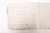 HAMILTON GROUP: A rare and important Hamilton Porsche Group original delivery book containing vehicle data entries starting from 1957 up to 1963, also includes some business correspondence mainly from the same timeframe - 44
