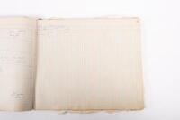 HAMILTON GROUP: A rare and important Hamilton Porsche Group original delivery book containing vehicle data entries starting from 1957 up to 1963, also includes some business correspondence mainly from the same timeframe - 45