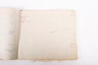 HAMILTON GROUP: A rare and important Hamilton Porsche Group original delivery book containing vehicle data entries starting from 1957 up to 1963, also includes some business correspondence mainly from the same timeframe - 47