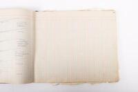 HAMILTON GROUP: A rare and important Hamilton Porsche Group original delivery book containing vehicle data entries starting from 1957 up to 1963, also includes some business correspondence mainly from the same timeframe - 51