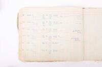 HAMILTON GROUP: A rare and important Hamilton Porsche Group original delivery book containing vehicle data entries starting from 1957 up to 1963, also includes some business correspondence mainly from the same timeframe - 52