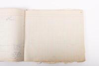 HAMILTON GROUP: A rare and important Hamilton Porsche Group original delivery book containing vehicle data entries starting from 1957 up to 1963, also includes some business correspondence mainly from the same timeframe - 55