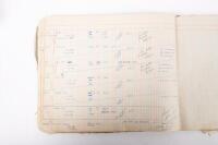 HAMILTON GROUP: A rare and important Hamilton Porsche Group original delivery book containing vehicle data entries starting from 1957 up to 1963, also includes some business correspondence mainly from the same timeframe - 58