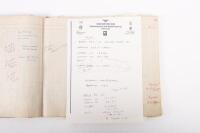 HAMILTON GROUP: A rare and important Hamilton Porsche Group original delivery book containing vehicle data entries starting from 1957 up to 1963, also includes some business correspondence mainly from the same timeframe - 62