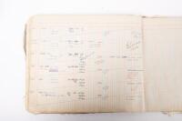 HAMILTON GROUP: A rare and important Hamilton Porsche Group original delivery book containing vehicle data entries starting from 1957 up to 1963, also includes some business correspondence mainly from the same timeframe - 67