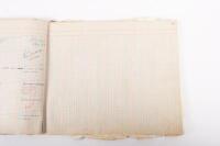 HAMILTON GROUP: A rare and important Hamilton Porsche Group original delivery book containing vehicle data entries starting from 1957 up to 1963, also includes some business correspondence mainly from the same timeframe - 68