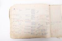 HAMILTON GROUP: A rare and important Hamilton Porsche Group original delivery book containing vehicle data entries starting from 1957 up to 1963, also includes some business correspondence mainly from the same timeframe - 69