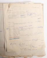HAMILTON GROUP: A rare and important Hamilton Porsche Group original delivery book containing vehicle data entries starting from 1957 up to 1963, also includes some business correspondence mainly from the same timeframe - 70