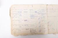 HAMILTON GROUP: A rare and important Hamilton Porsche Group original delivery book containing vehicle data entries starting from 1957 up to 1963, also includes some business correspondence mainly from the same timeframe - 71