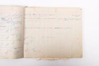 HAMILTON GROUP: A rare and important Hamilton Porsche Group original delivery book containing vehicle data entries starting from 1957 up to 1963, also includes some business correspondence mainly from the same timeframe - 72