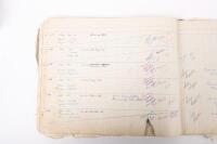 HAMILTON GROUP: A rare and important Hamilton Porsche Group original delivery book containing vehicle data entries starting from 1957 up to 1963, also includes some business correspondence mainly from the same timeframe - 73