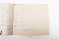 HAMILTON GROUP: A rare and important Hamilton Porsche Group original delivery book containing vehicle data entries starting from 1957 up to 1963, also includes some business correspondence mainly from the same timeframe - 74
