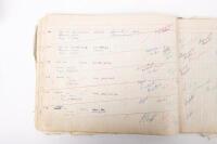 HAMILTON GROUP: A rare and important Hamilton Porsche Group original delivery book containing vehicle data entries starting from 1957 up to 1963, also includes some business correspondence mainly from the same timeframe - 75