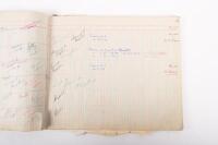 HAMILTON GROUP: A rare and important Hamilton Porsche Group original delivery book containing vehicle data entries starting from 1957 up to 1963, also includes some business correspondence mainly from the same timeframe - 76