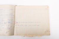 HAMILTON GROUP: A rare and important Hamilton Porsche Group original delivery book containing vehicle data entries starting from 1957 up to 1963, also includes some business correspondence mainly from the same timeframe - 80