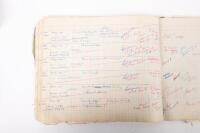 HAMILTON GROUP: A rare and important Hamilton Porsche Group original delivery book containing vehicle data entries starting from 1957 up to 1963, also includes some business correspondence mainly from the same timeframe - 81