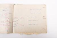 HAMILTON GROUP: A rare and important Hamilton Porsche Group original delivery book containing vehicle data entries starting from 1957 up to 1963, also includes some business correspondence mainly from the same timeframe - 84